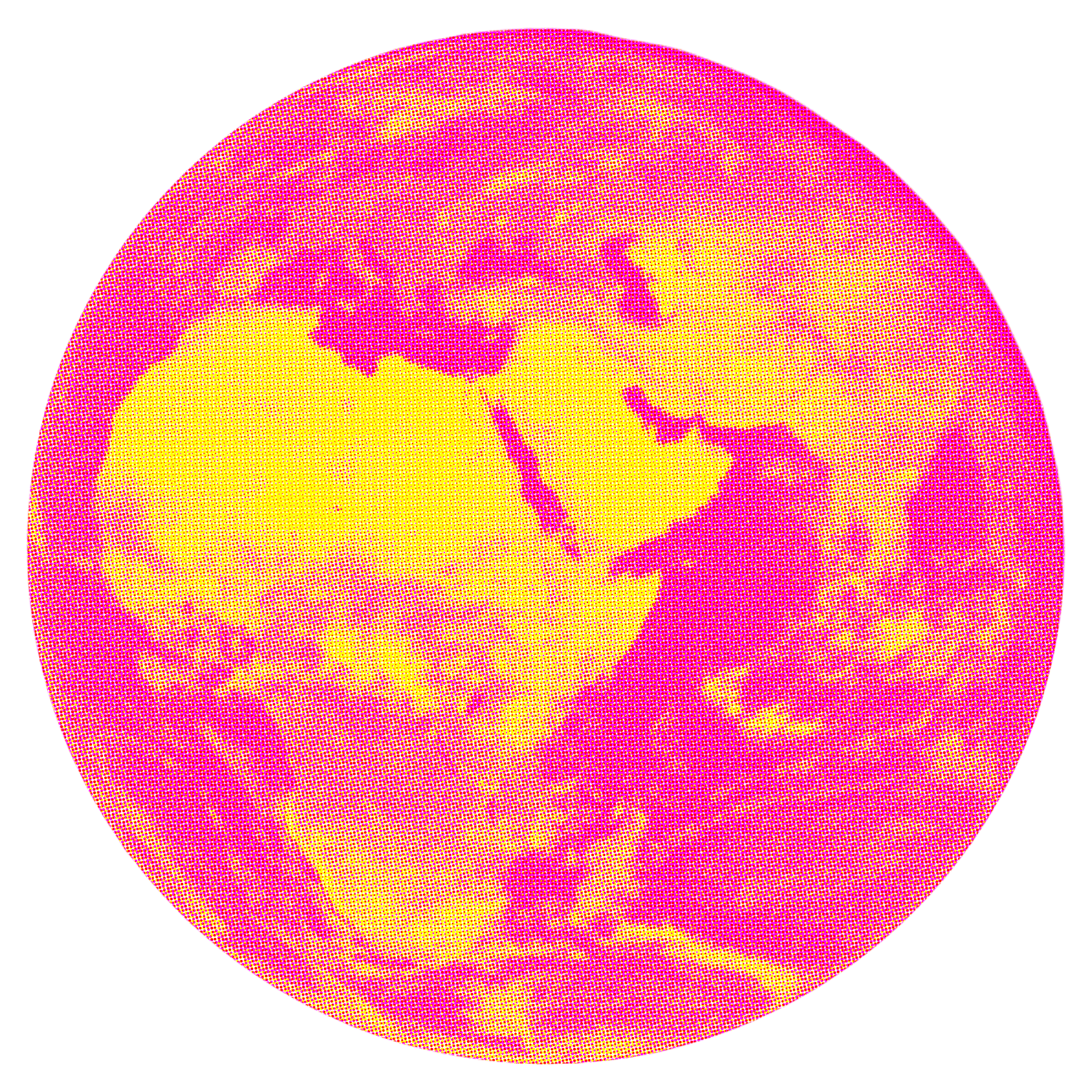 Roze-gele aarde