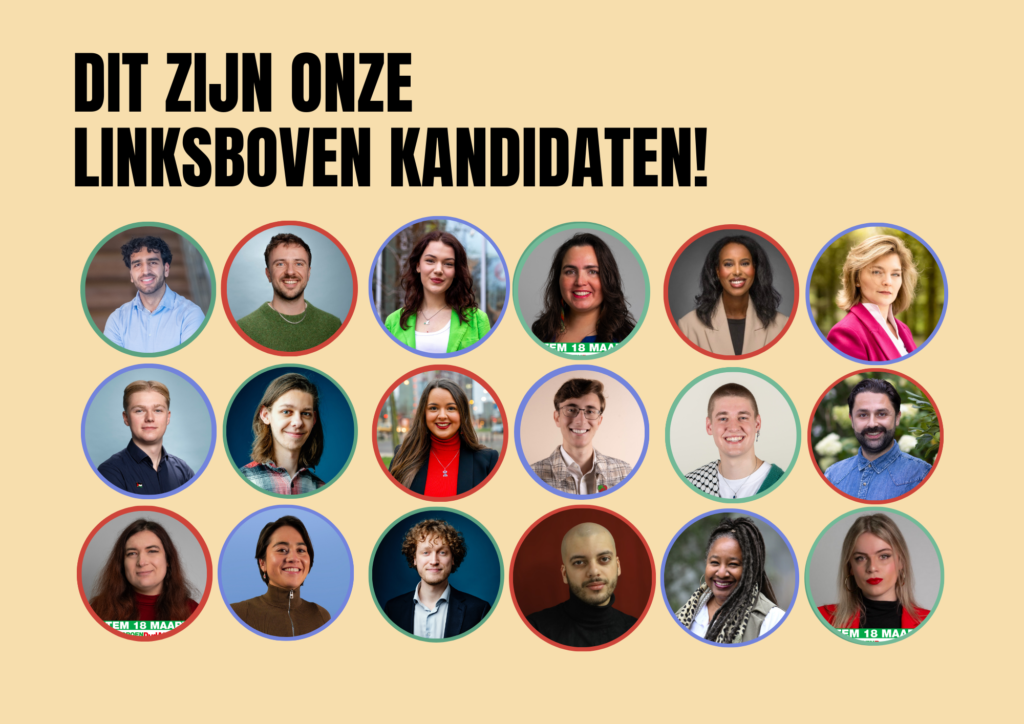 Dit zijn onze LinksBoven kandidaten!