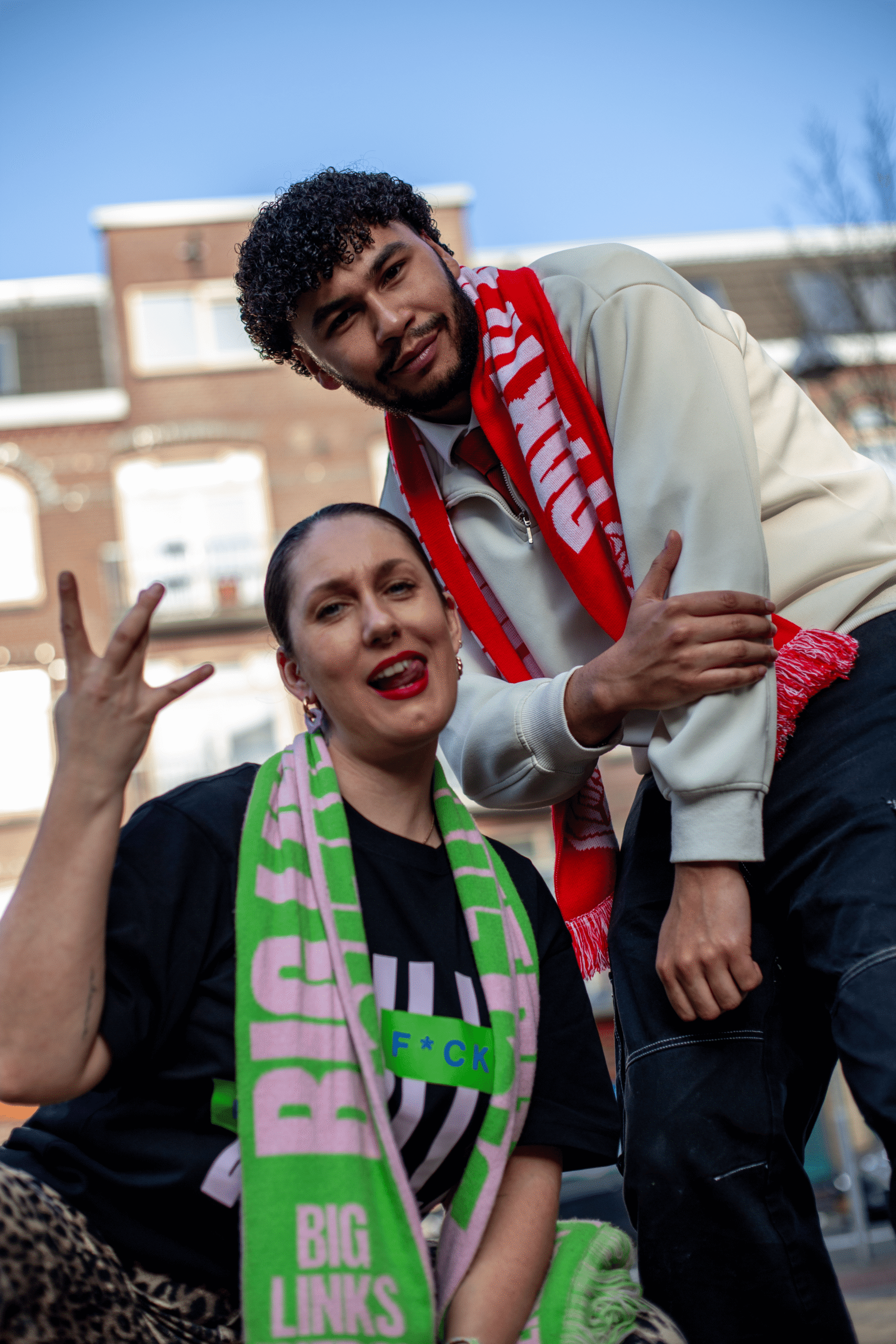 Willa Stoutenbeek #16 GroenLinks en Yron van Daalen #20 PvdA Amsterdam