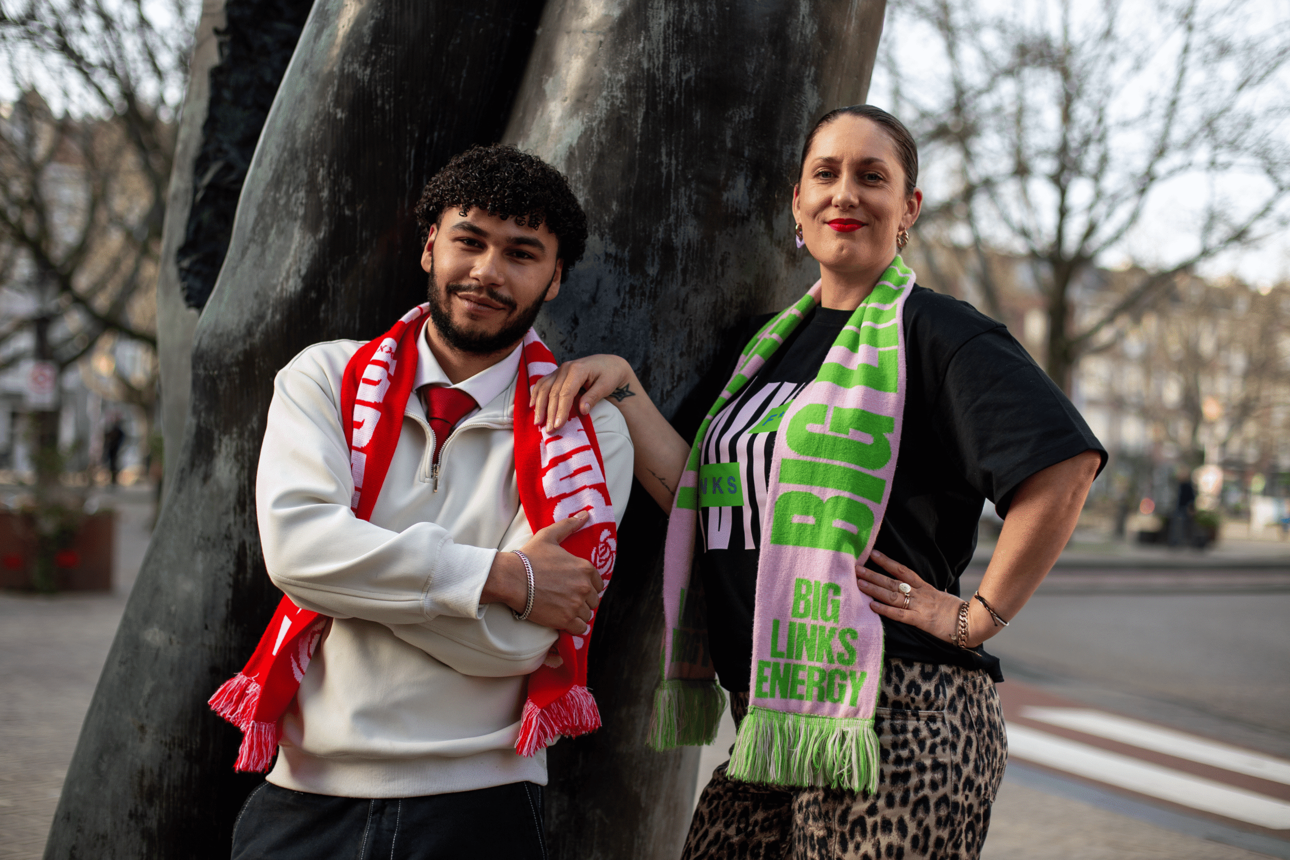 Willa Stoutenbeek #16 GroenLinks en Yron van Daalen #20 PvdA Amsterdam